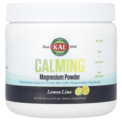 KAL - Calming Magnesium Powder | Lemon Lime | 9.5 oz (270 g)