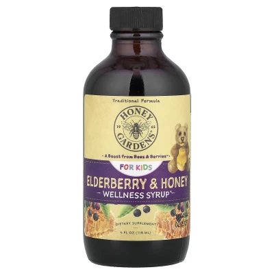 Zand - For Kids | Wellness Syrup | Elderberry & Honey | 4 fl oz (118 ml)