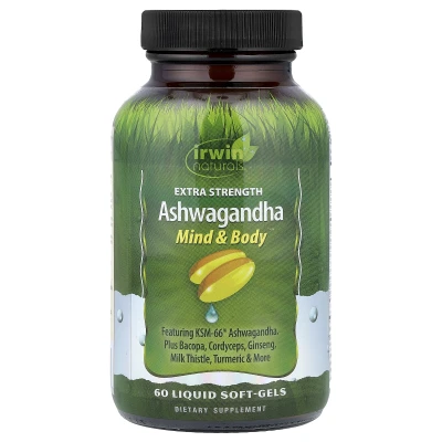 Irwin Naturals - Ashwagandha | 60 Liquid Soft-Gels