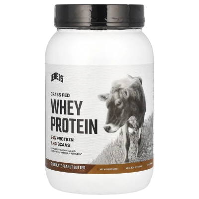 Levels - Grass Fed Whey Protein Powder | Chocolate Peanut Butter | 2 lb (907 g)