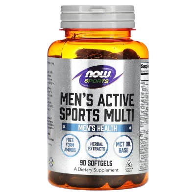 NOW Foods - Sports | Men's Active Sports Multi | 90 Softgels