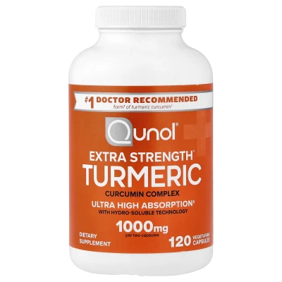 Qunol - Turmeric | Curcumin Complex | 120 Vegetarian Capsules (500 mg per Capsule)