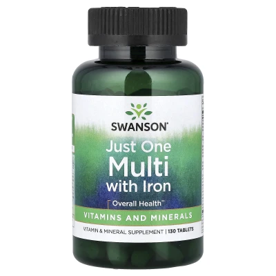 Swanson - Just One Multi with Iron | 130 Tablets