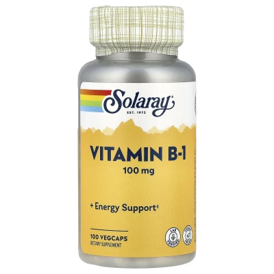 Solaray - Vitamin B-1 | 100 mg | 100 VegCaps