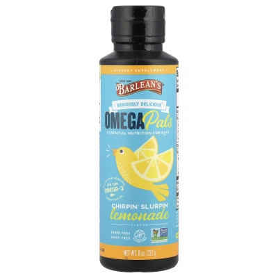 Barlean's - Seriously Delicious® Omega Pals | Chirpin' Slurpin' Lemonade | 8 oz (227 g)