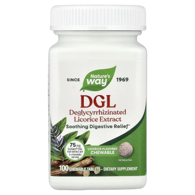 Nature's Way - DGL | Liquorice | 100 Chewable Tablets
