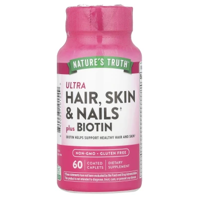 Nature's Truth - Ultra Hair | Skin & Nails Plus Biotin | 60 Coated Tablets