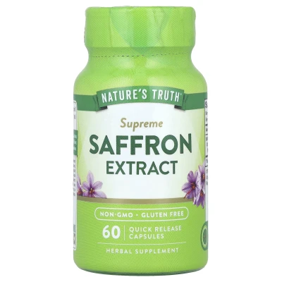 Nature's Truth - Supreme Saffron Extract | 60 Quick Release Capsules (88.5 mg per Capsule)