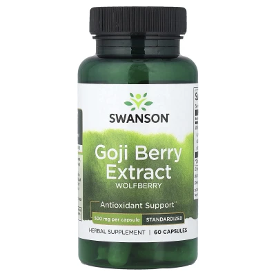Swanson - Goji Berry Extract | Standardised | 500 mg | 60 Capsules