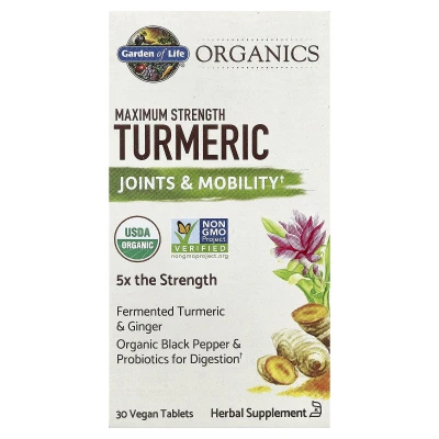 Garden of Life - Turmeric | Maximum Strength | 30 Vegan Tablets