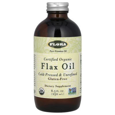 Flora - Certified Organic Flax Oil | 8.5 fl oz (250 ml)