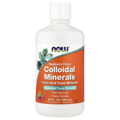 NOW Foods - Colloidal Minerals | Raspberry | 946 ml (32 fl oz)