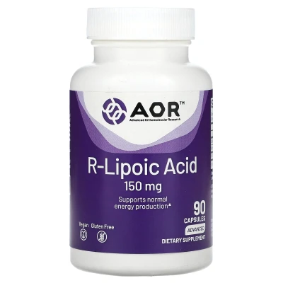 Advanced Orthomolecular Research AOR - R-Lipoic Acid | 150 mg | 90 Capsules