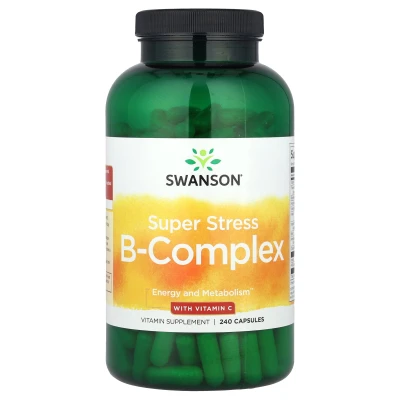 Swanson - Super Stress B-Complex with Vitamin C | 240 Capsules
