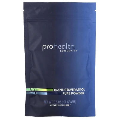 ProHealth Longevity - Trans-Resveratrol Pure Powder | 3.5 oz (100 g)