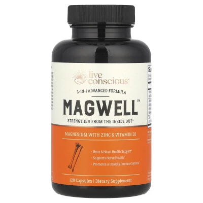 Live Conscious - MagWell™ | 3-in-1 Advanced Formula | 120 Capsules