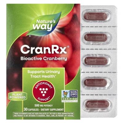 Nature's Way - CranRx® | Bioactive Cranberry | 500 mg | 30 Capsules