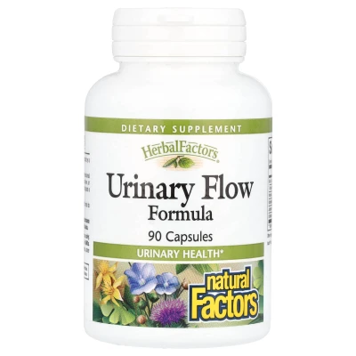 Natural Factors - Herbal Factors® | Urinary Flow Formula | 90 Capsules