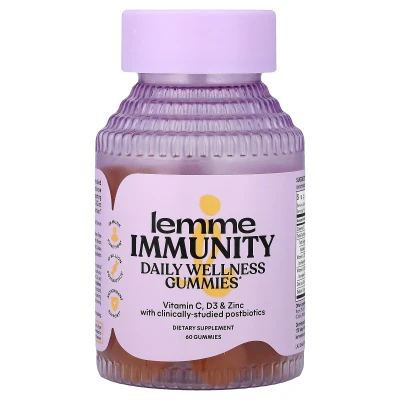 Lemme - Immunity Daily Wellness Gummies | Sweet Orange | 60 Gummies