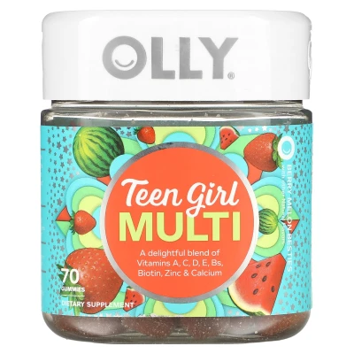 OLLY - Teen Girl Multi Gummies | Berry Melon Besties | 70 Gummies