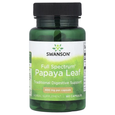 Swanson - Full Spectrum® Papaya Leaf | 400 mg | 60 Capsules