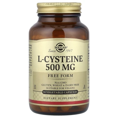 Solgar - L-Cysteine | 500 mg | 90 Vegetable Capsules