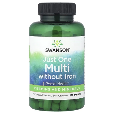 Swanson - Just One Complete Multi Without Iron | 130 Tablets