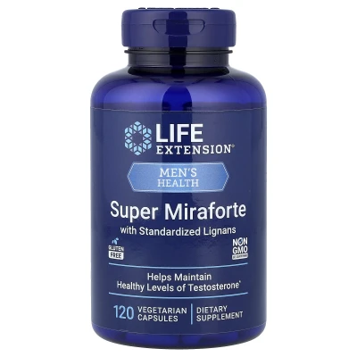 Life Extension - Super Miraforte with Standardised Lignans | 120 Vegetarian Capsules