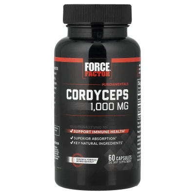 Force Factor - Fundamentals | Cordyceps | 60 Capsules