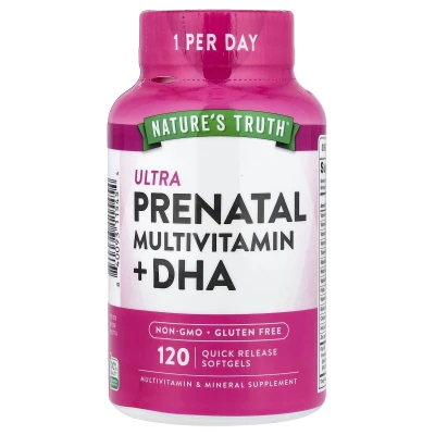 Nature's Truth - Ultra Prenatal Multivitamin + DHA | 120 Quick Release Softgels