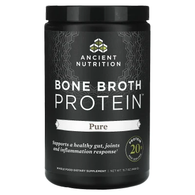 Ancient Nutrition - Bone Broth Protein | Pure | 15.7 oz (446 g)