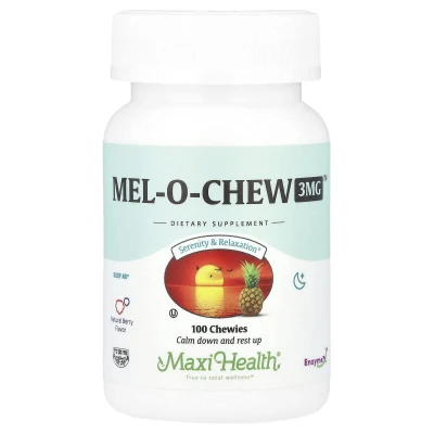 Maxi Health - Mel-O-Chew™ | Natural Berry | 3 mg | 100 Chewies