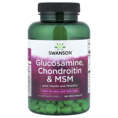 Swanson - Glucosamine | Chondroitin & MSM | 360 Mini Tablets