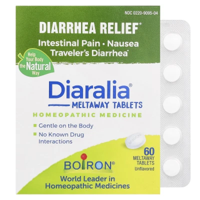 Boiron - Diaralia® | Diarrhoea Relief | Unflavoured | 60 Meltaway Tablets