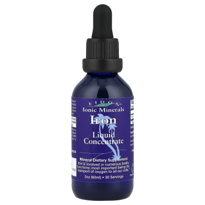 Eidon Ionic Minerals - Iron | Liquid Concentrate | 2 oz (60 ml)