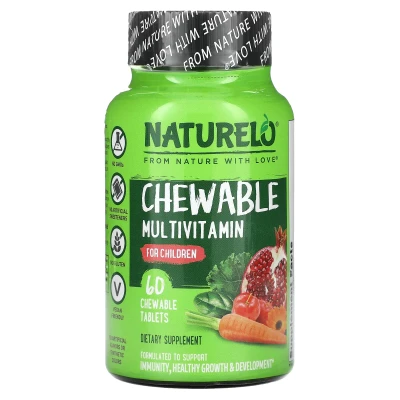 NATURELO - Chewable Multivitamin for Children | 60 Chewable Tablets