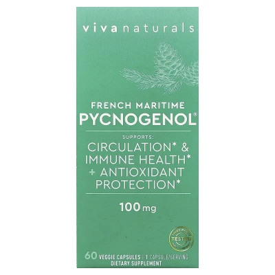 Viva Naturals - French Maritime Pycnogenol® | 100 mg | 60 Veggie Capsules