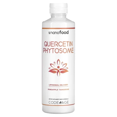 Codeage - Quercetin Phytosome | Pineapple Tangerine | 15.22 fl oz (450 ml)