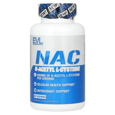 EVLution Nutrition - NAC | 600 mg | 60 Veggie Capsules