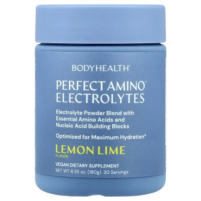 BodyHealth - Perfect Amino™ Electrolytes | Lemon Lime | 6.35 oz (180 g)