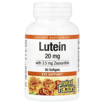 Natural Factors - Lutein | 20 mg | 60 Softgels