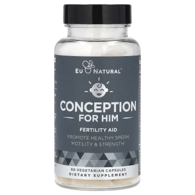 Eu Natural - Conception for Him | Fertility Aid | 60 Vegetarian Capsules