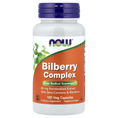NOW Foods - Bilberry Complex | 100 Veg Capsules