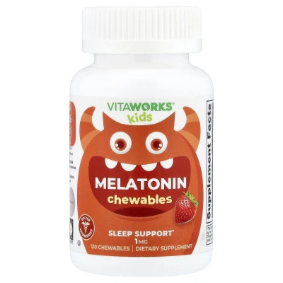 VitaWorks - Kids | Melatonin | Berry | 120 Chewables