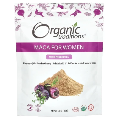 Organic Traditions - Maca For Women with Probiotics | 150 g