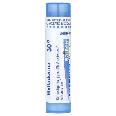 Boiron - Belladonna | 30C | Fever Relief | Approx 80 Pellets