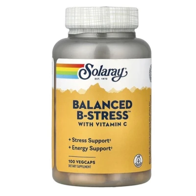 Solaray - Balanced B-Stress™ with Vitamin C | 100 VegCaps