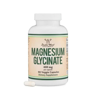 Double Wood Magnesium Glycinate 400mg, 90 Capsules