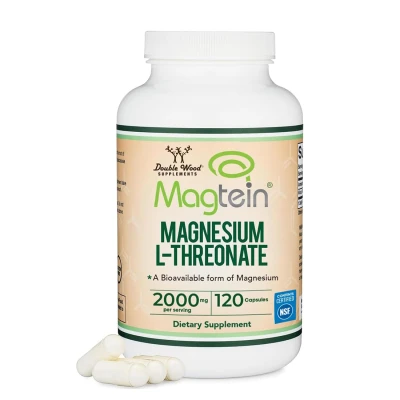 Doublewood Magnesium L-Threonate (magtein) Supplement 2,000 mg – 120 Capsules - NSF Certified