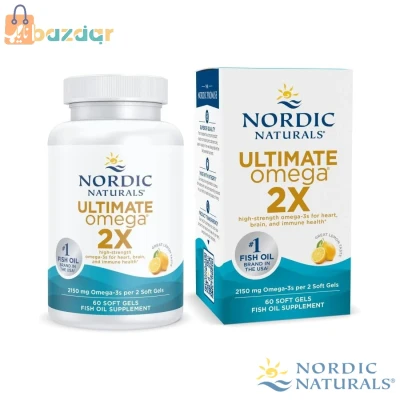 Nordic Naturals Ultimate Omega 2X Fish Oil Softgels – Fresh Lemon Taste, High-Strength Omega-3 EPA & DHA